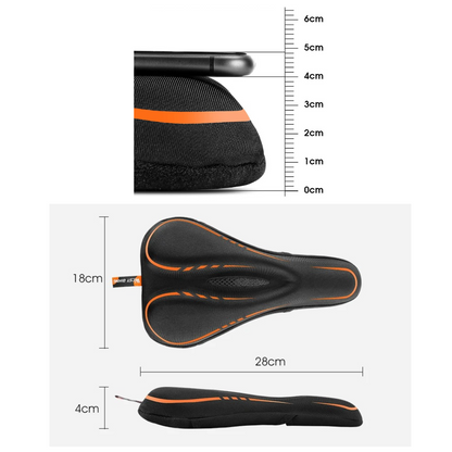 Funda de gel para sillín de bicicleta